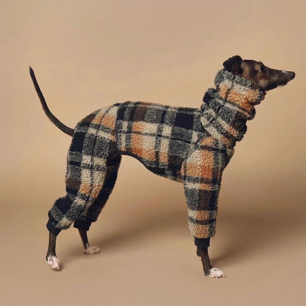 Double-sided Fleece Whippet Winter Dog Coat