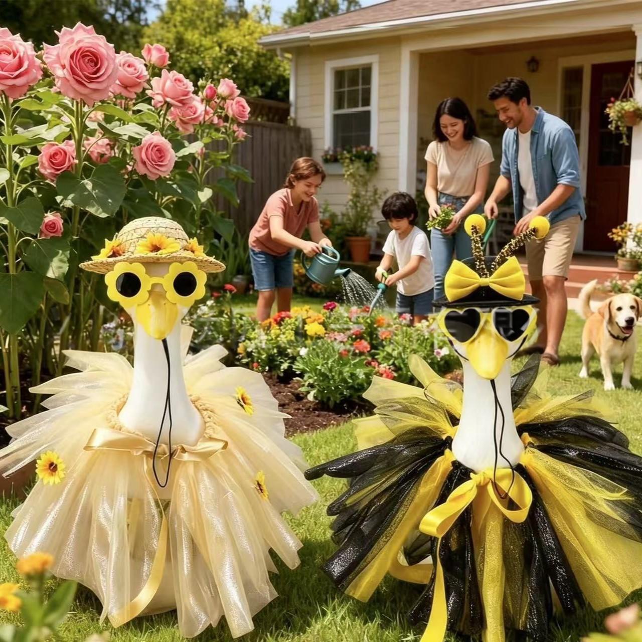 Bee And Sunflower Porch Goose Costume Dress