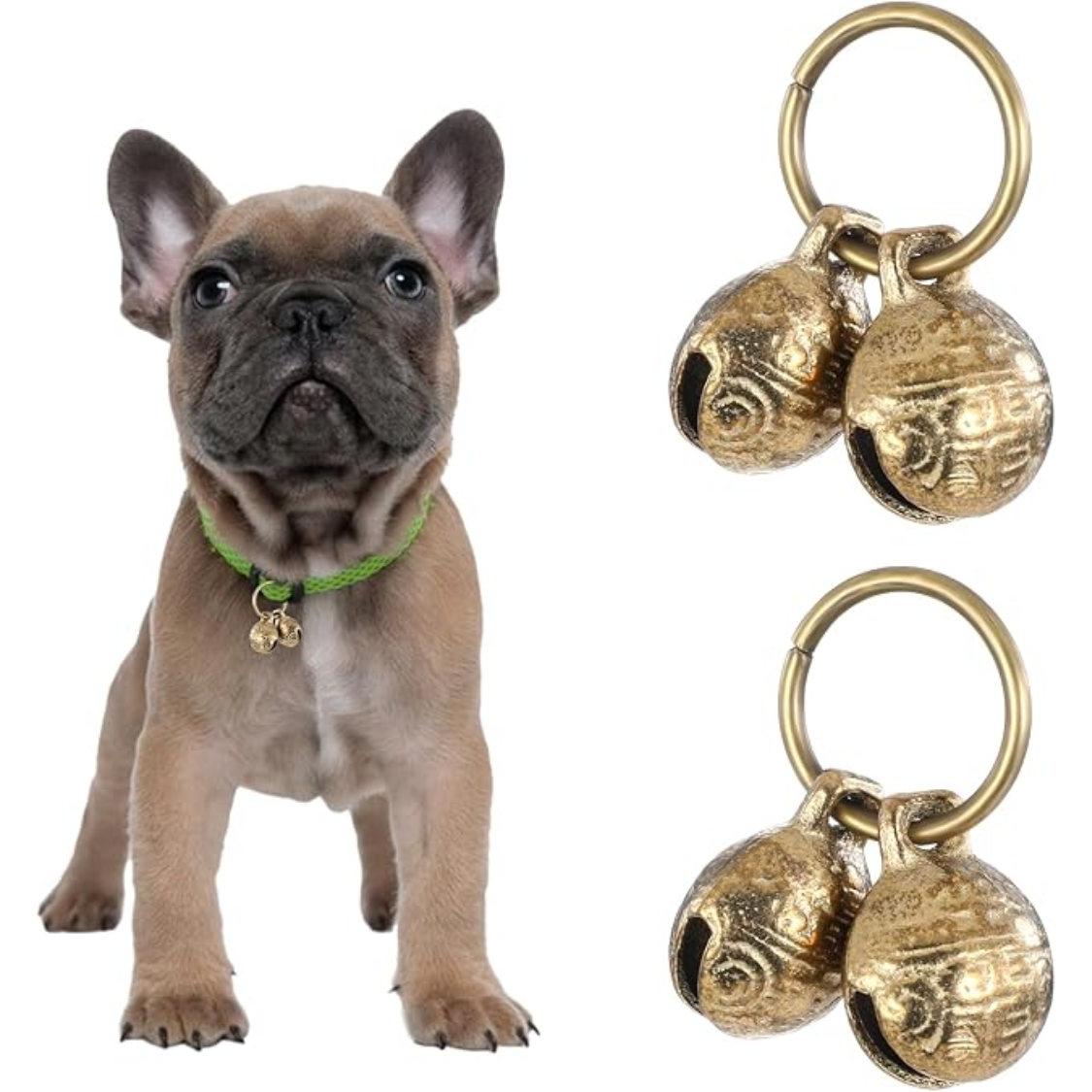 Copper Bell For Dog Collar, 4 PCS Brass Dog Bells Extra Loud Collar Bell For Pet Tracking…