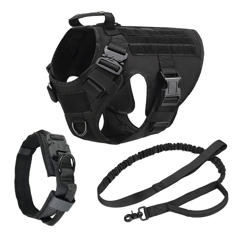 Dog Harness Set, Dog Harness Collar Leash Set, No Pull Dog Vest Harness