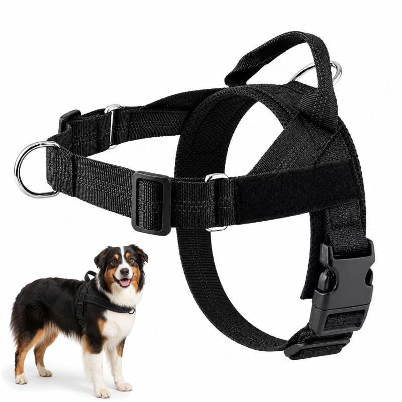 No-Pull Harness,No Pull Dog Harness With Soft Padded Handle Reflective Adjustable…