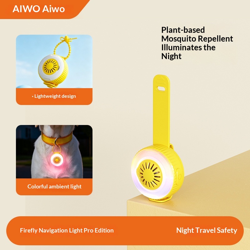 Model Of Firefly Light Navigation Light, Dog Luminous Light, Pet Night Light, Dog Walking…