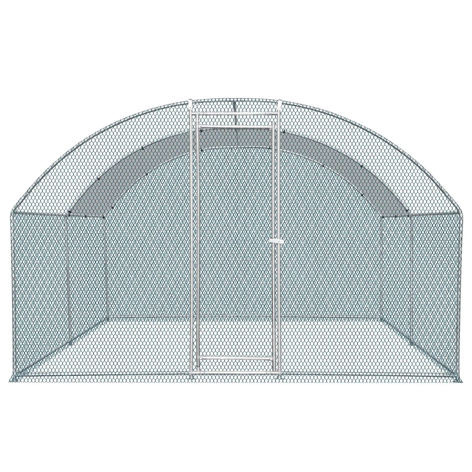 13 x 10 ft Large Metal Chicken Coop, Walk-in Poultry Cage Chicken Hen Run House with…