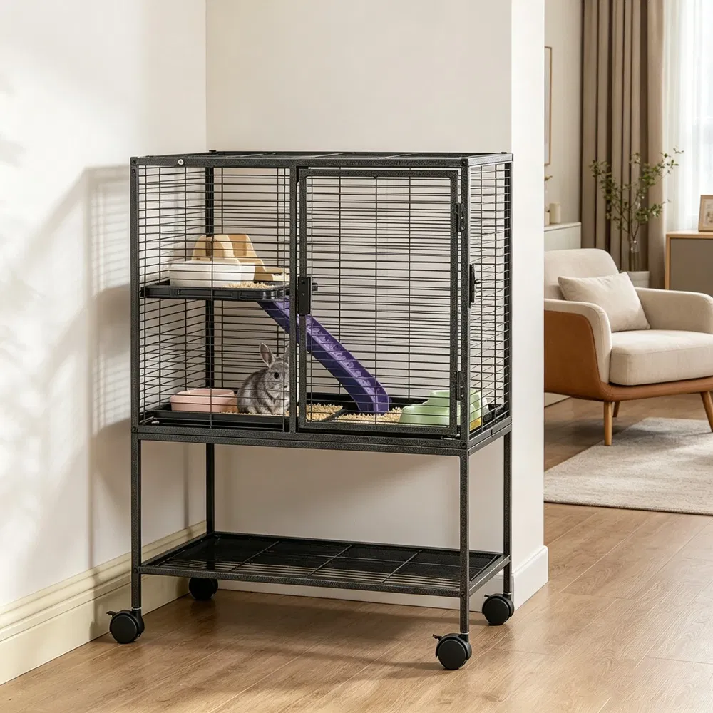 Animal Cage with Non-Slip and Easy to Clean for Outdoor