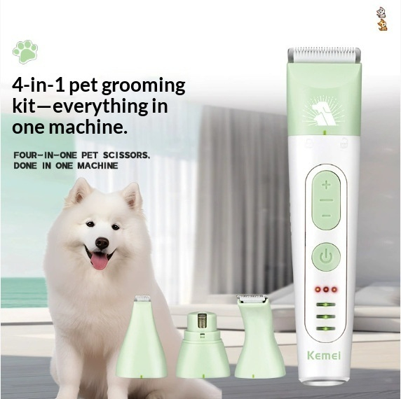 Professional 4-in-1 Pet Hair Trimmer Haircutting Machine And Paw Trimmer