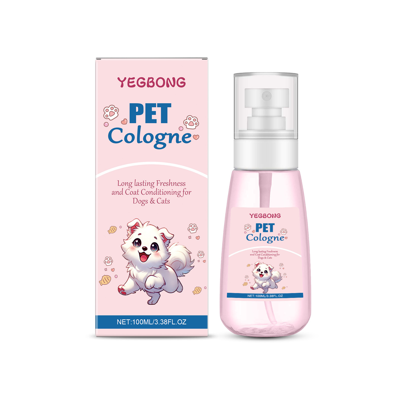 Yegbong Pet Deodorizing Spray Daily Gentle Cleaning Odor Removal Air Freshening Portable…