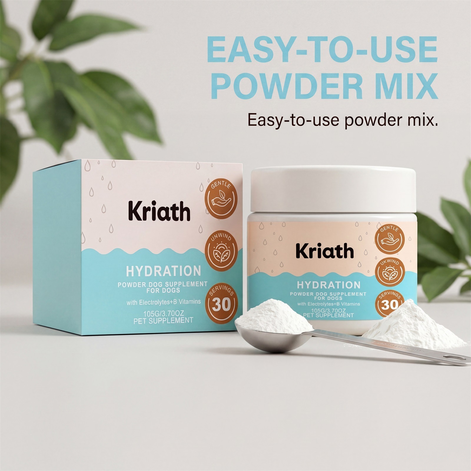 Kriath Dog Body Care Powder With Mild Ingredients, Hydrates And Cares For Dogs…