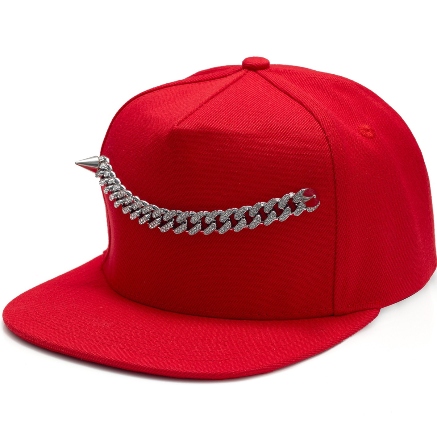 Women's Rivet Cuban Chain Hip-hop Hat