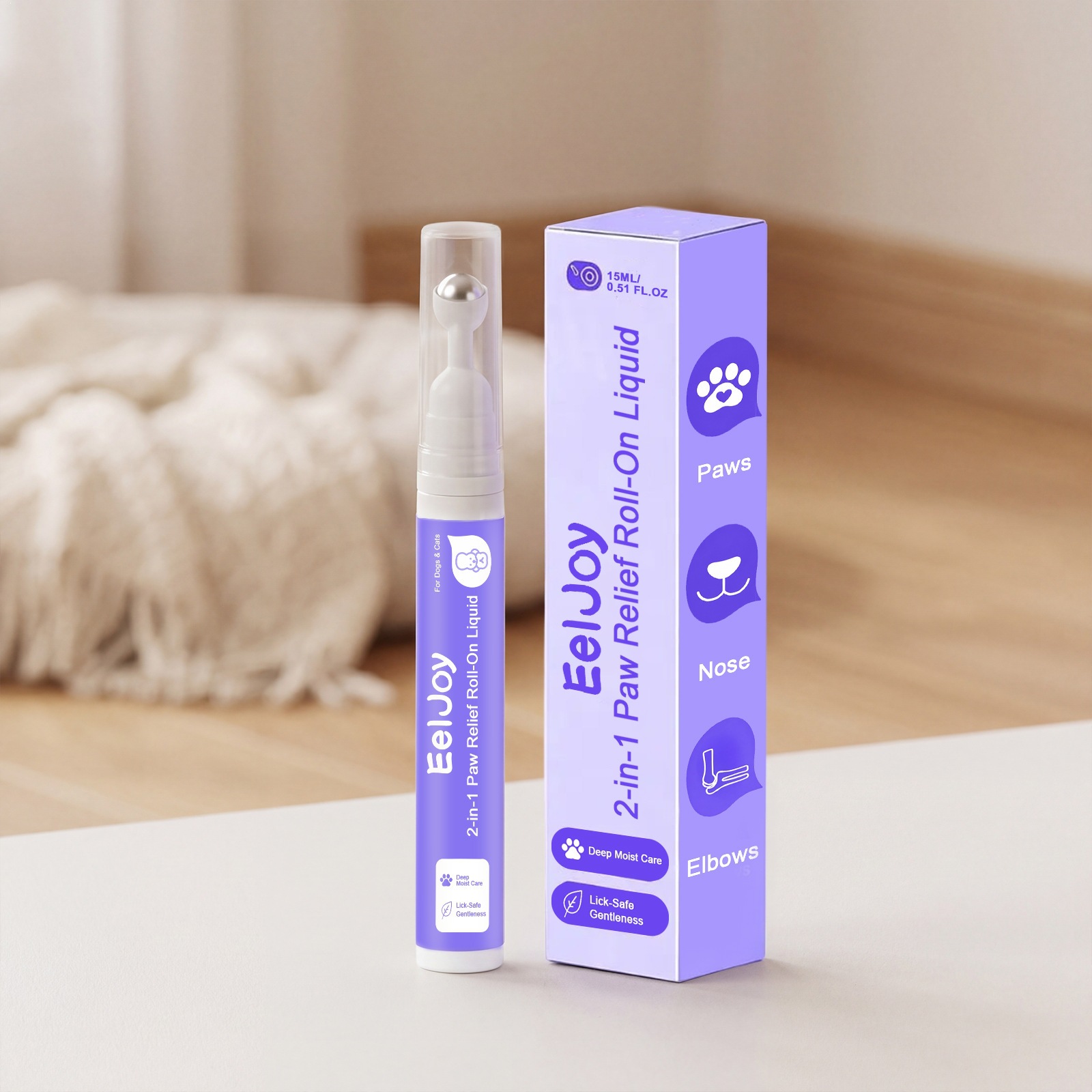 Eeljoy Pet Paw And Nose Care Roll-On Liquid Moisturizing And Refreshing Care For Dogs And…