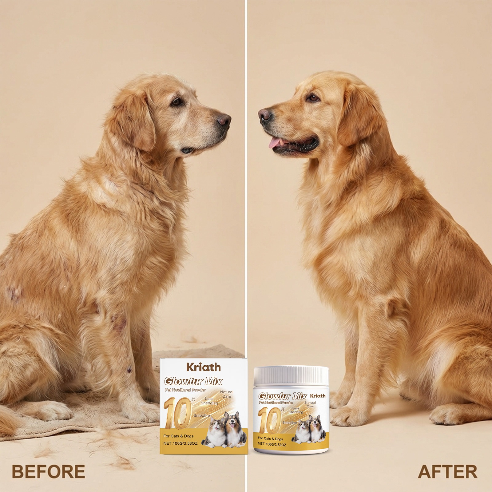 Kriath Pet Skin And Hair Care Nutritional Powder Daily Care Powder For Soft And Shiny Pet…