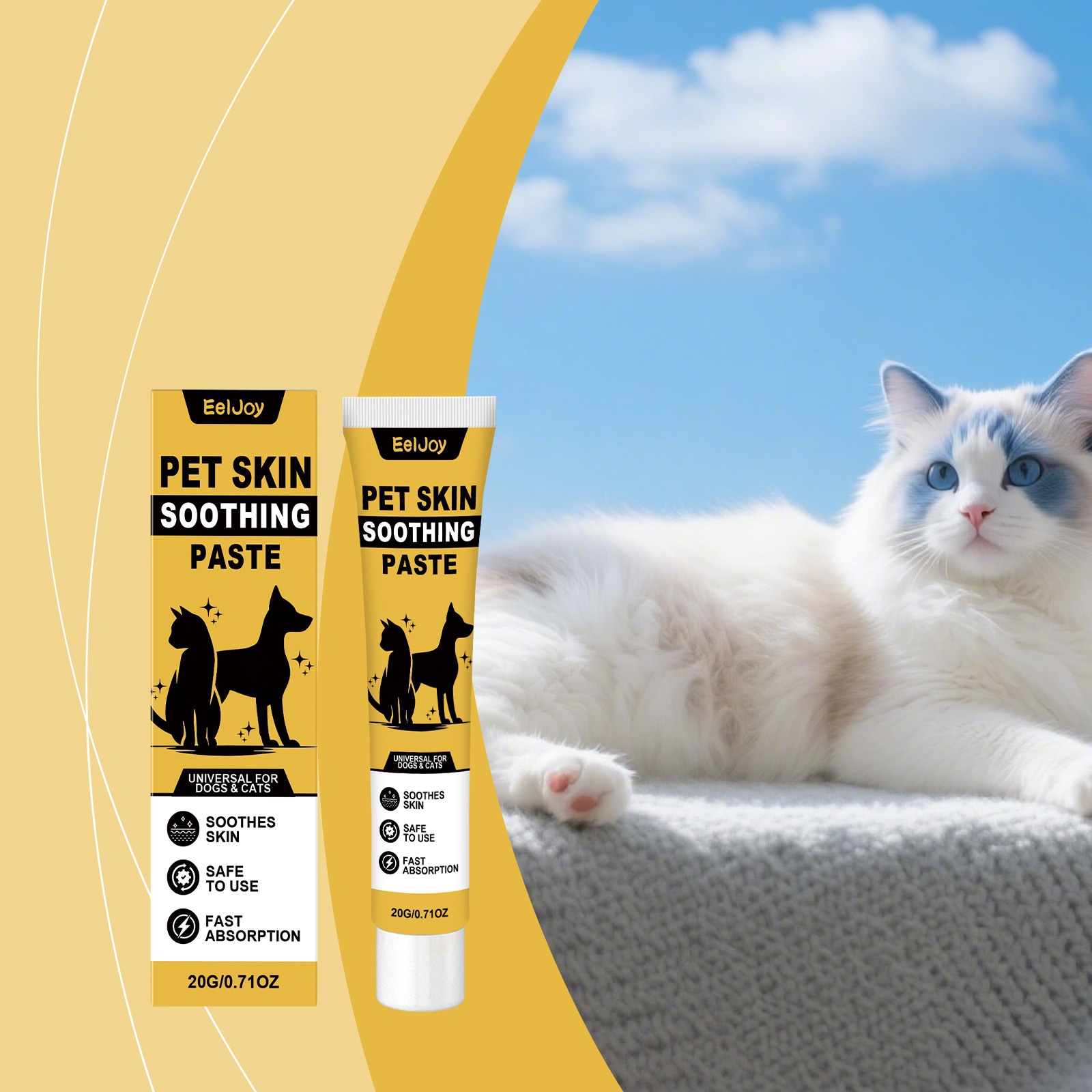 Eeljoy Pet Skin Care Cream Gentle Formula With A Fine Texture To Care For The Skin Of…