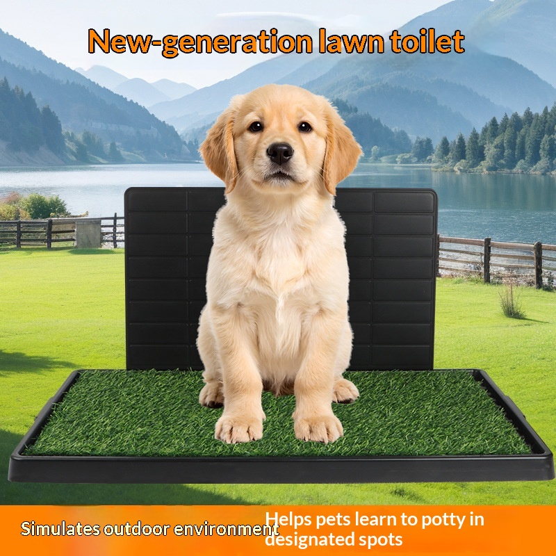 Extra-large Three-tier Artificial Grass Dog Potty Tray