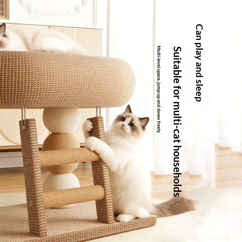 Cat Tree For Small Homes Space-saving Cat Toy And Scratching Post