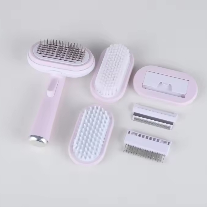 5-in-1 Eco-friendly Plastic Pet Grooming Set