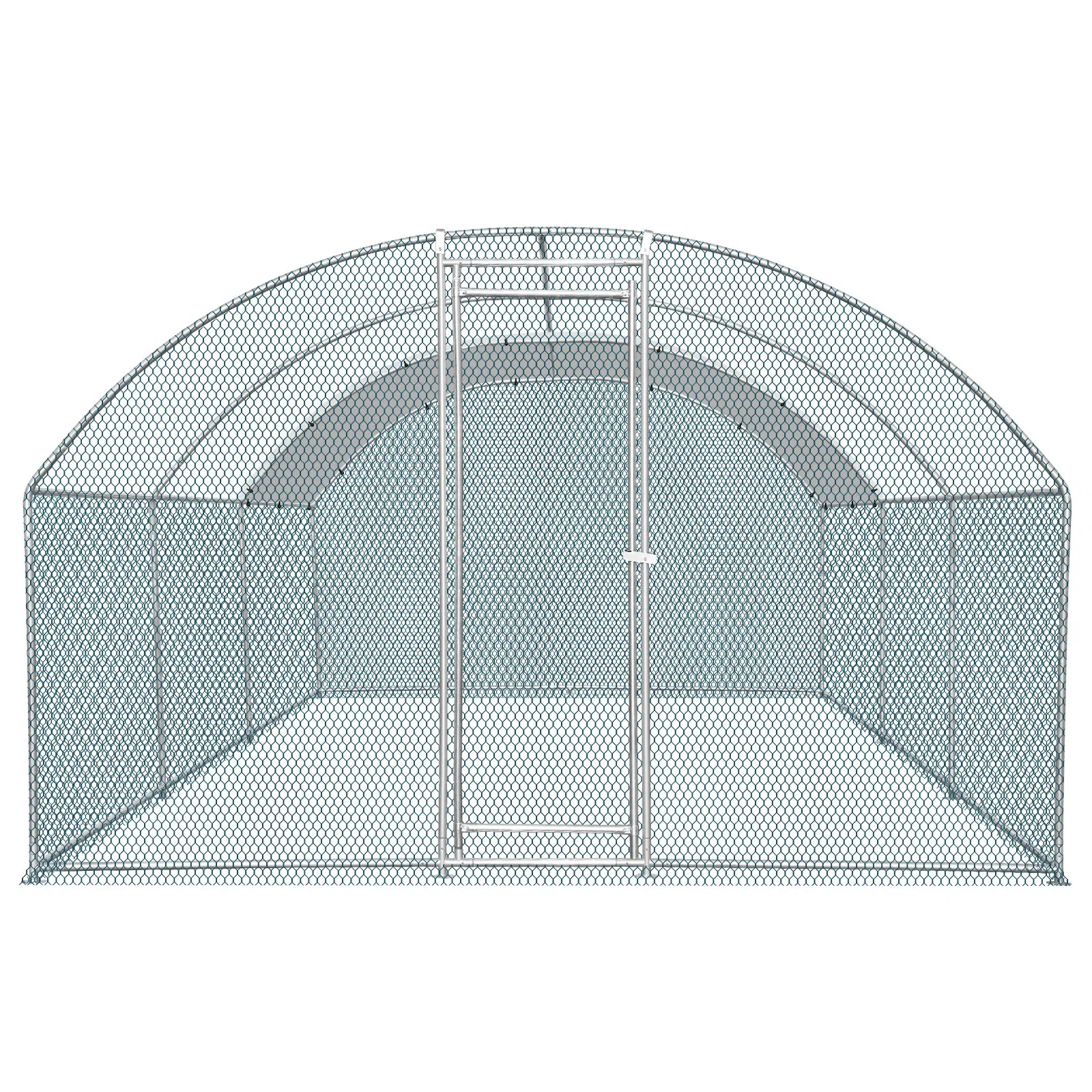 19.7x9.8x6.5ft Large Metal Chicken Coop with Run, Walk-in Poultry Cage with Waterproof…