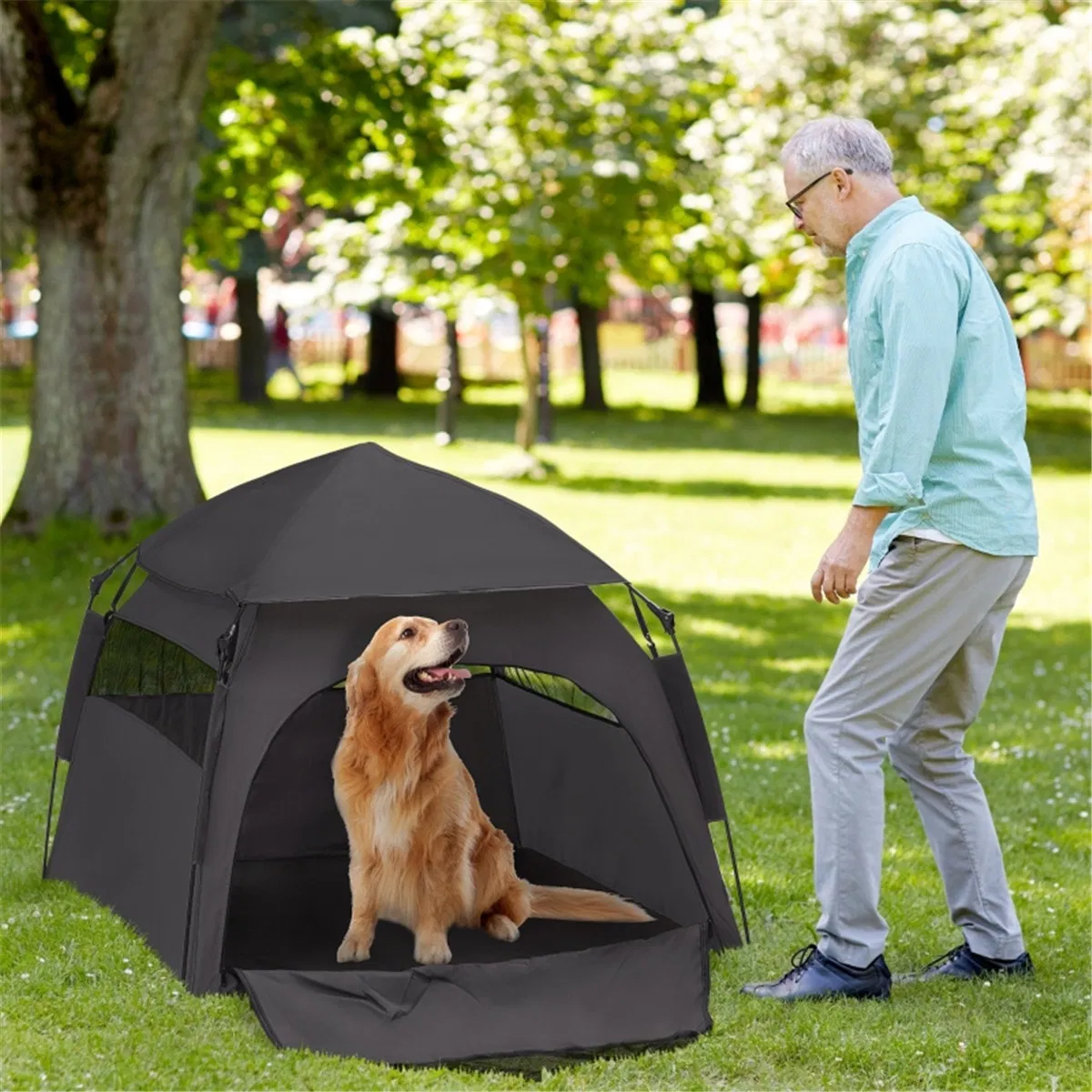 Pop Up Dog Tent / Pet Camping Tent ( Shipping)(Prohibited by WalMart)