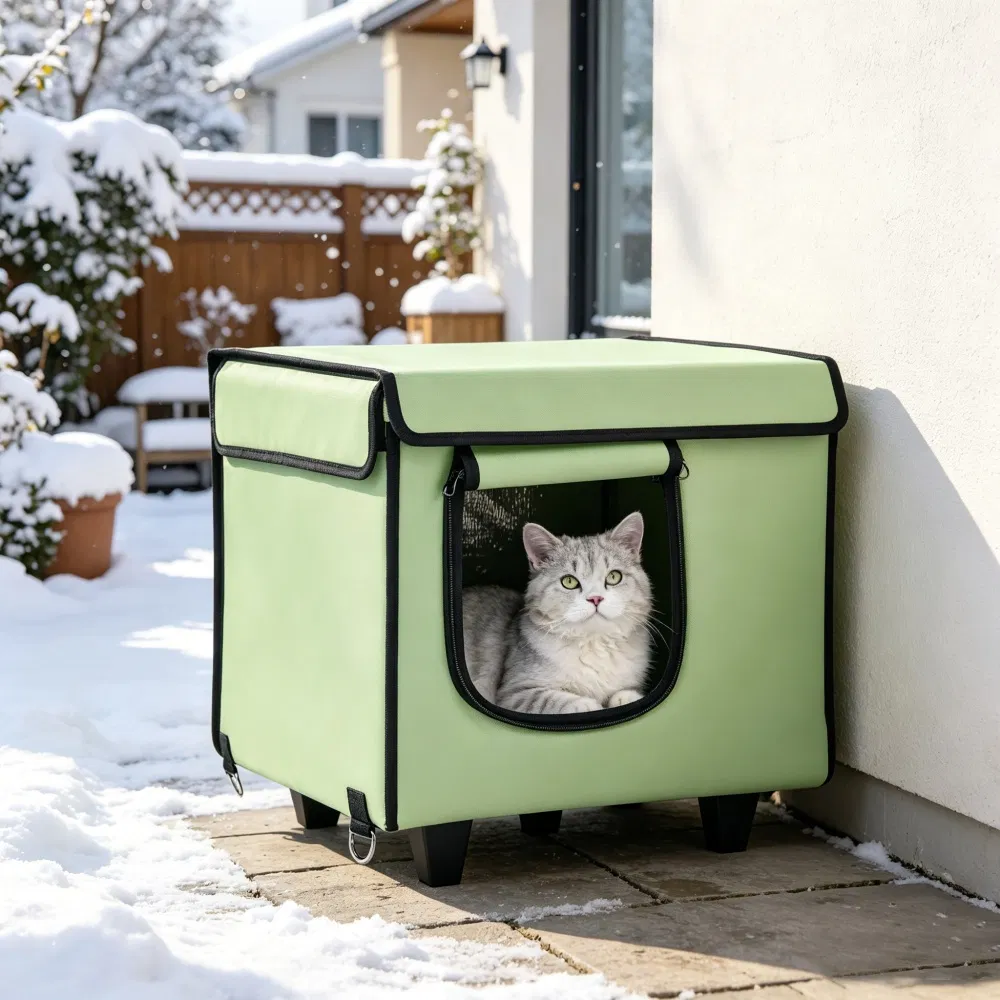 Elevated Heated Cat House