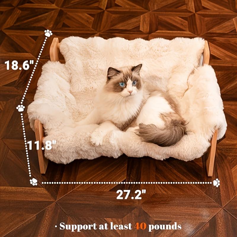 Cat Sofa Bed, Soft Plush Pet Sofa With Removable And Washable Cover, Non-slip Edge…