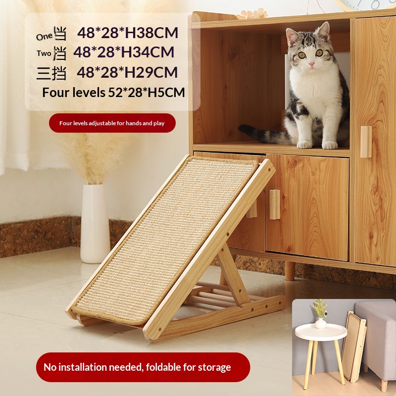Cat Scratching Board That Doesn'T Shed Easily, Climbing Ladder For Cats And Dogs, Sisal…