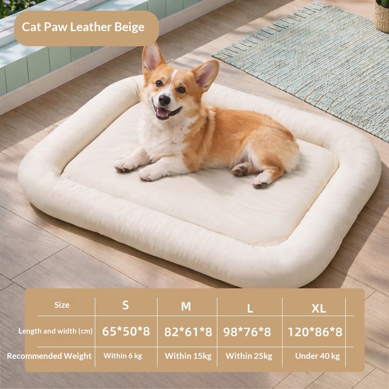 All-season Leather Pet Bed Mat