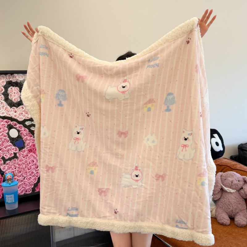 Autumn And Winter New Milk Fiber Berber Fleece Blanket