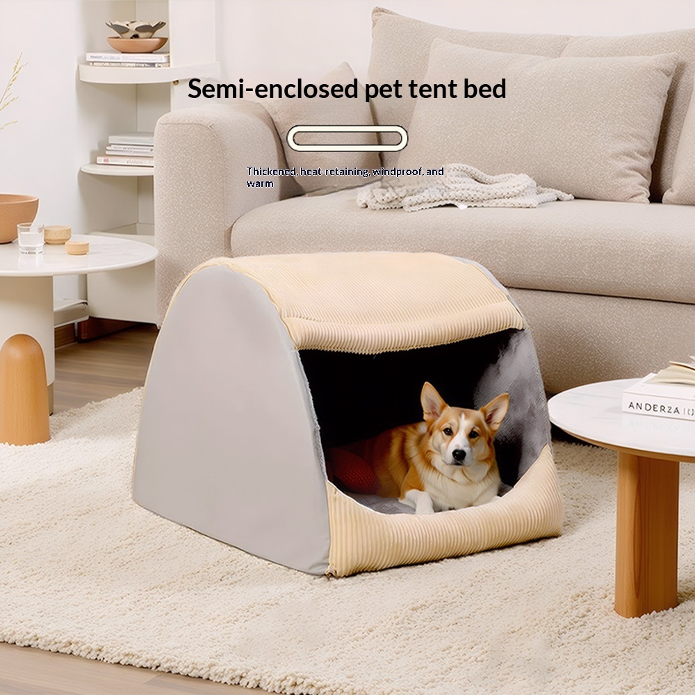 Semi-enclosed Tent With Sturdy Support