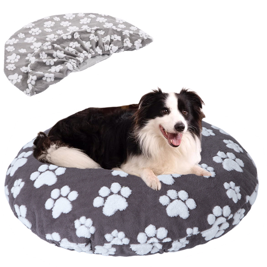 Pet Bed Cover Washable Round Waterproof Cat And Dog Bed