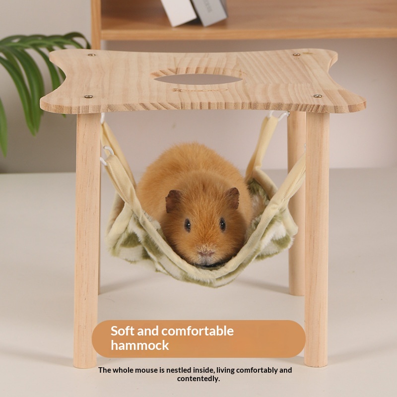 Soft Fleece Guinea Pig Hammock Hideaway - Cozy Hanging Bed Cave for Small Animals