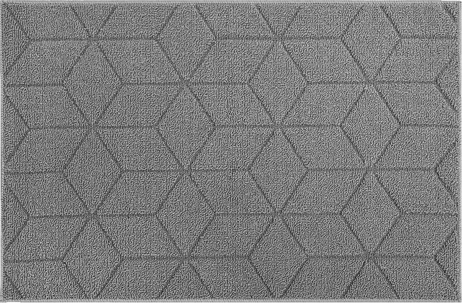 Grey Indoor Welcome Door Mat 20x32 Inch, Entrance Floor Mat For Front Door, Entryway…