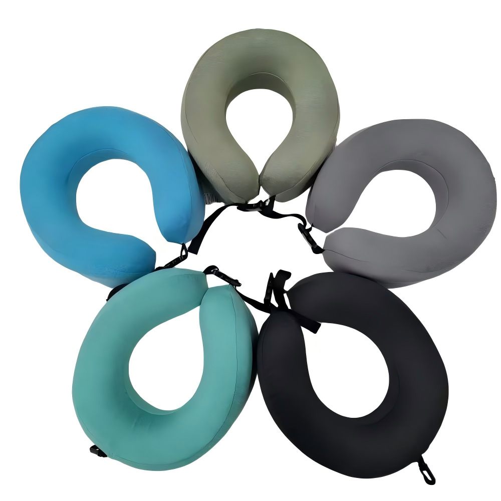 Ergonomic Memory Foam U Neck Pillow, Slow Rebound Travel Pillow With Adjustable Strap…