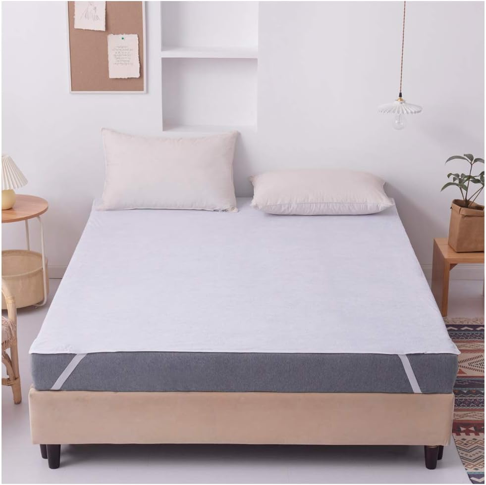 Waterproof Mattress Protector, Deep Pocket Fitted Sheet, Liquid Proof Bed Cover For…