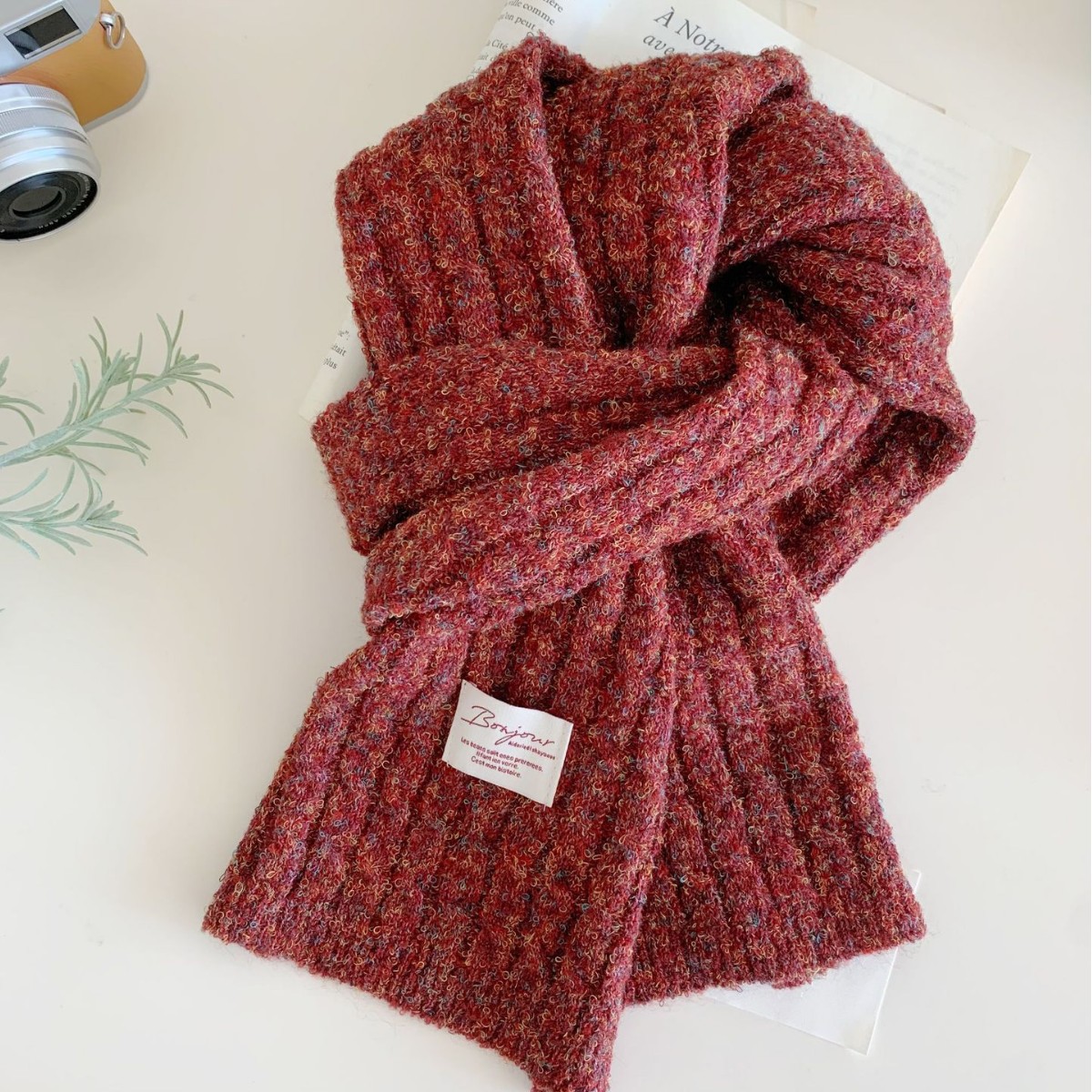 Thickened Warm Versatile Knitted Neck Scarf