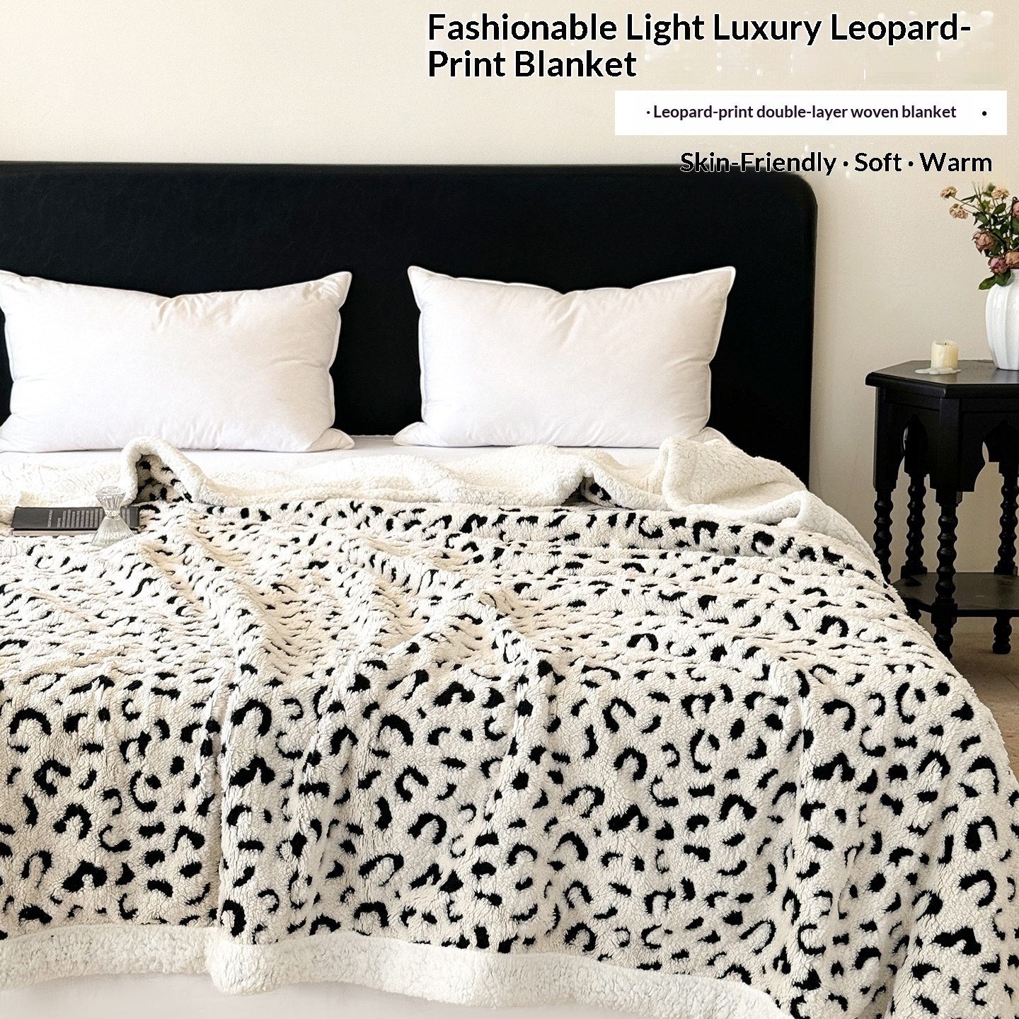 Double-layer Cationic Jacquard Taffeta Fleece Blanket