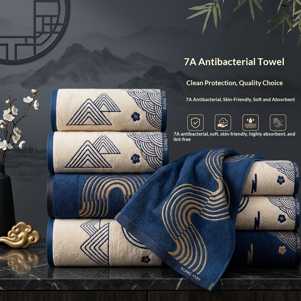 Household 7A Antibacterial Chinese-Style Towel