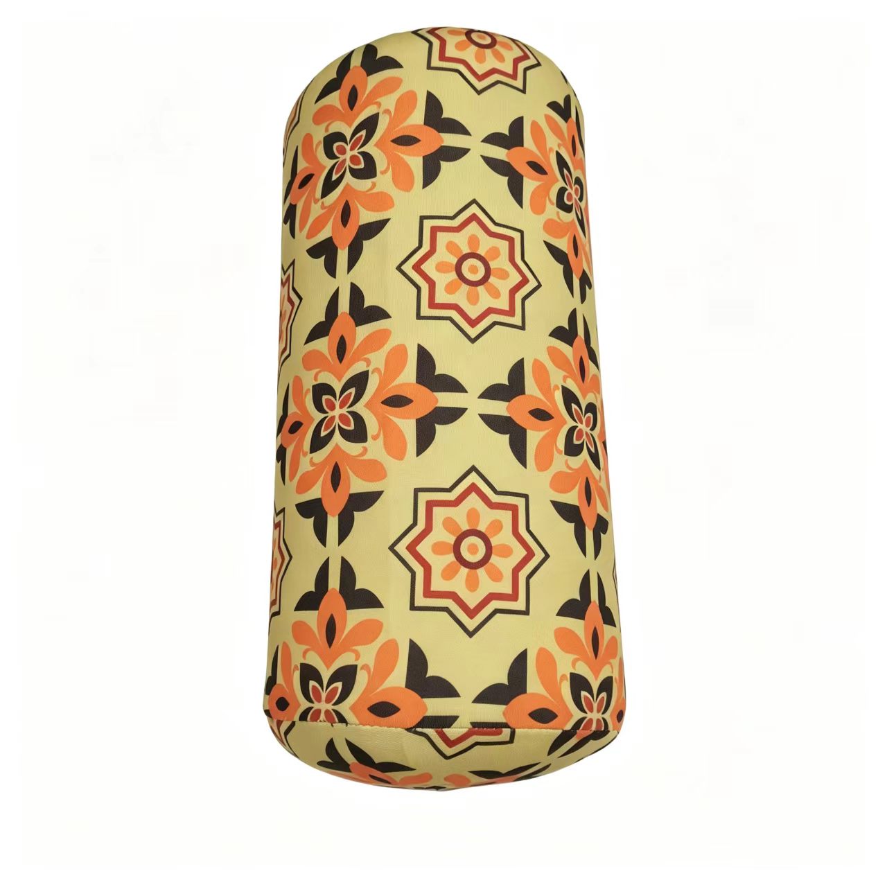 Memory Foam Bolster Pillow Moroccan Ethnic Geometric Cylinder Neck Roll Cushion Lumbar…
