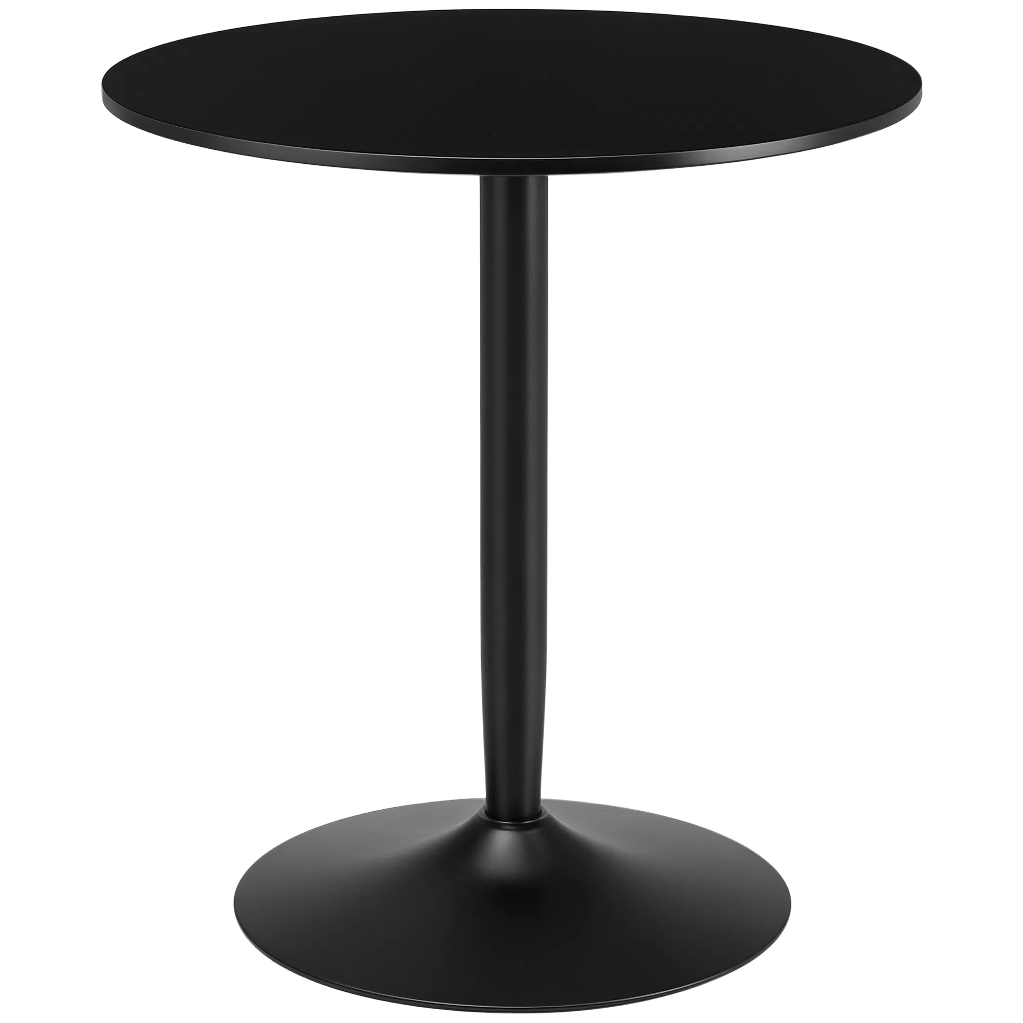 Modern Kitchen Table for 2 People, Round Dining Table with Steel Base for Living Room…