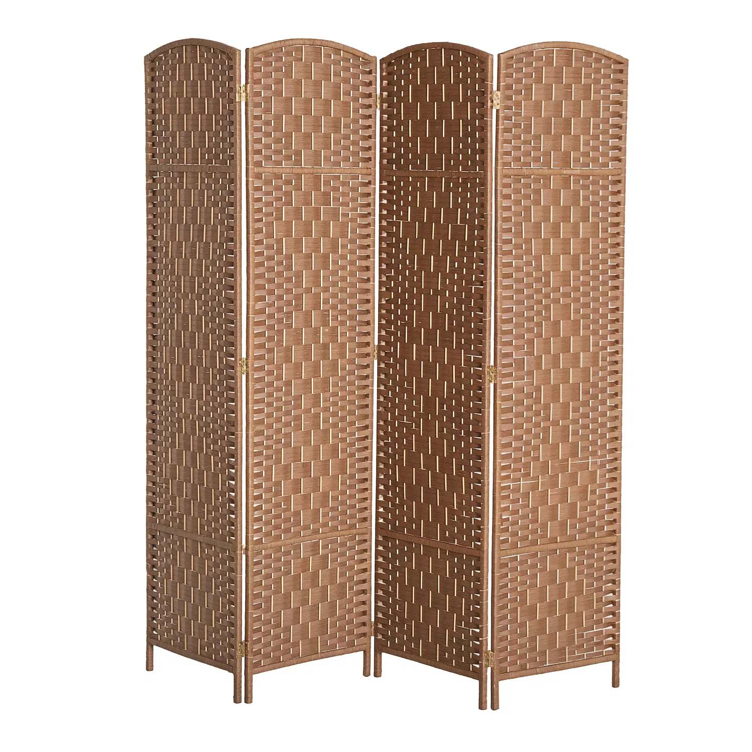 6ft Folding Room Divider, 4 Panel Wall Partition with Wooden Frame for Bedroom, Home…