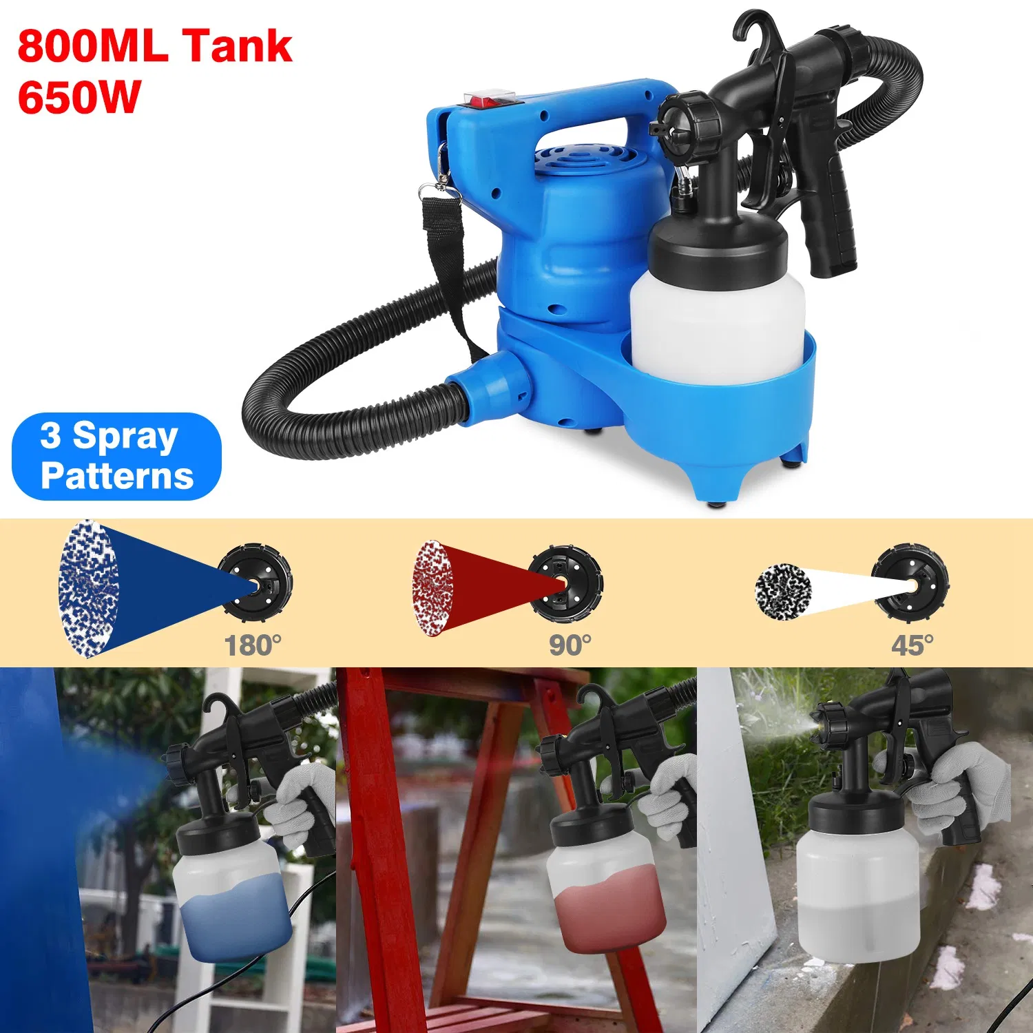 Paint Sprayer, Advanced System for Superior One-Coat Coverage, 3 Spray Patterns, Easy…