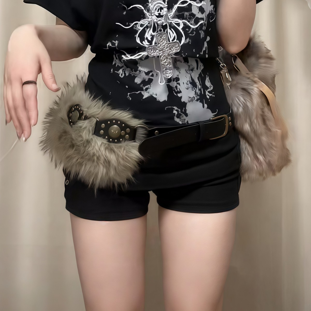 Western Cowboy-style Plush Belt