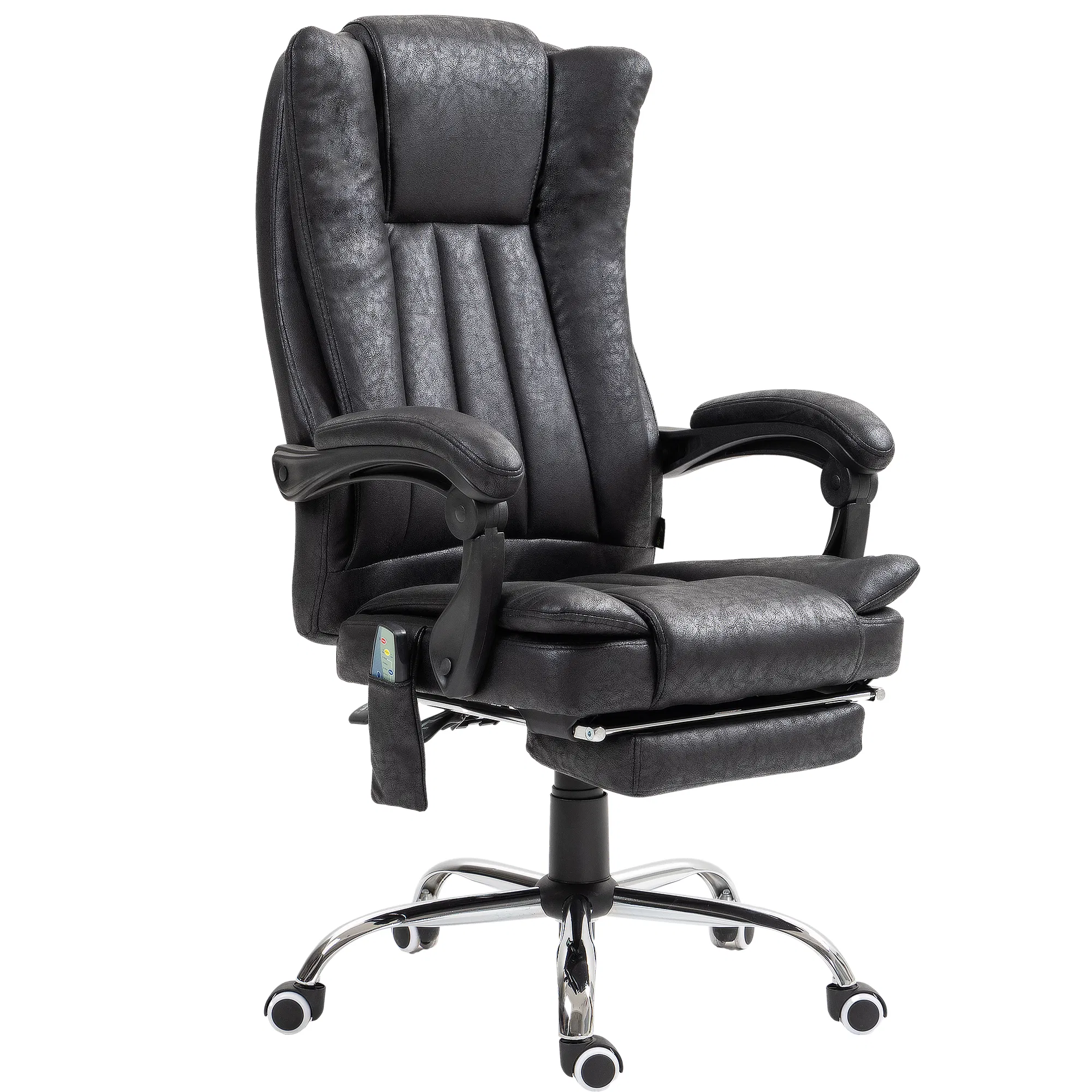 Office Chair 6-point Vibration Massage Chair Micro Fiber Recliner with Retractable…