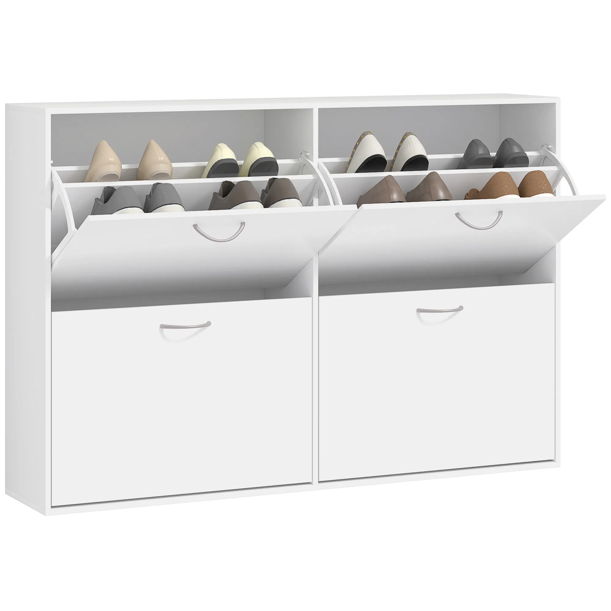 Flip Down Shoe Rack, Multi Cabinet, Wooden Shoe Shelf, Entryway, 4 Drawer Organizer…