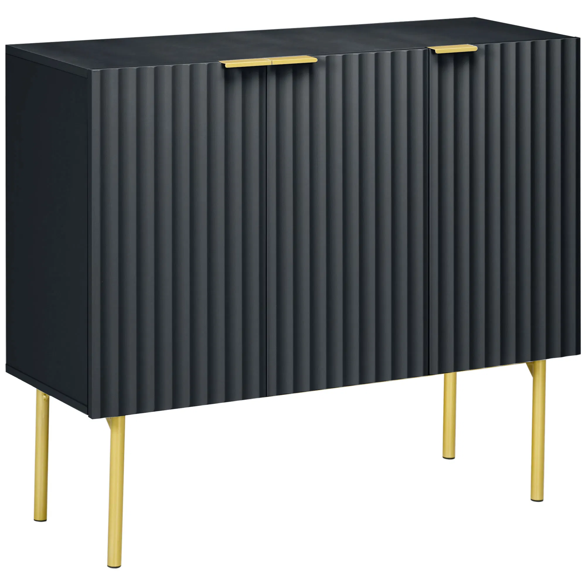 Modern Storage Cabinet Sideboard Buffet Cabinet with Gold Legs for Living Room Dining…