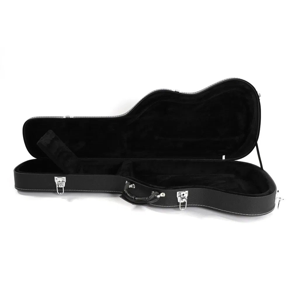 ST High Grade Electric Guitar Hard Case Microgroove Flat Surface Straight Flange Black