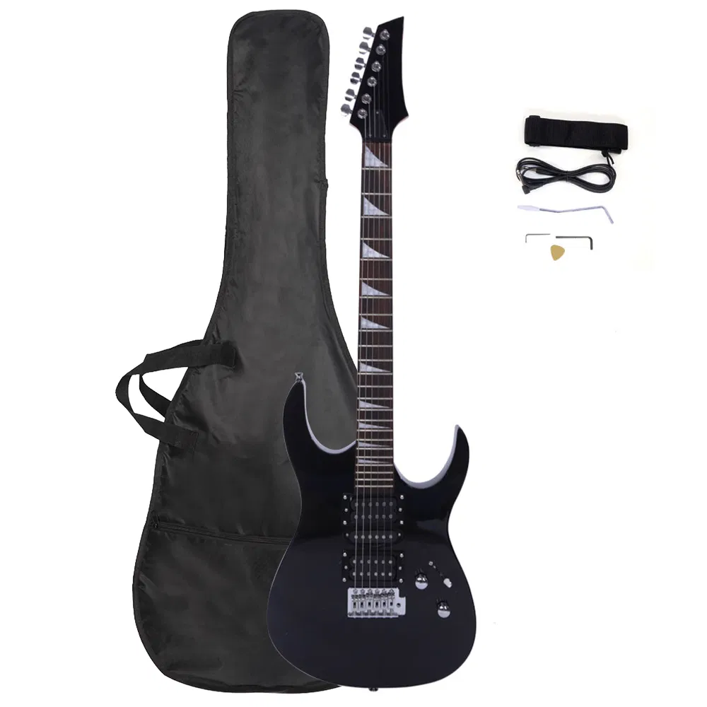 Novice Entry Level 170 Electric Guitar HSH Pickup Bag Strap Paddle Rocker Cable Wrench…