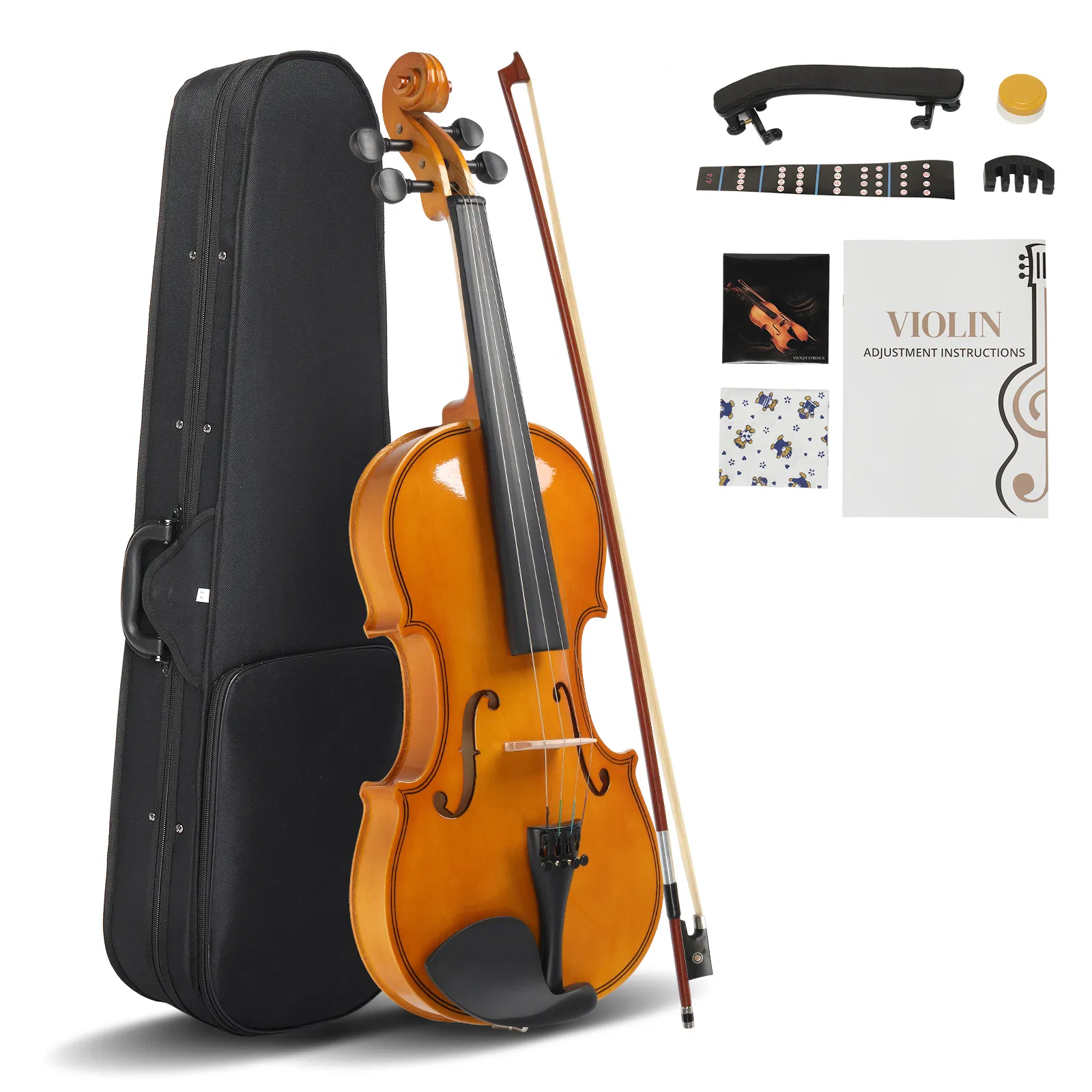 [Do Not Sell on AmazonFull Size 4/4 Violin Set for Adults Beginners Students with Hard…