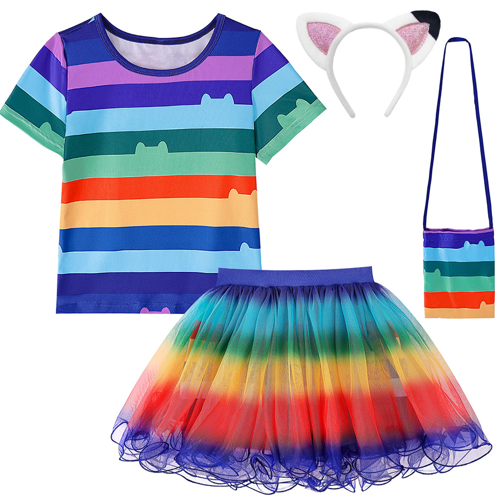 European And American Best-selling Summer Cartoon-themed Skirt Set