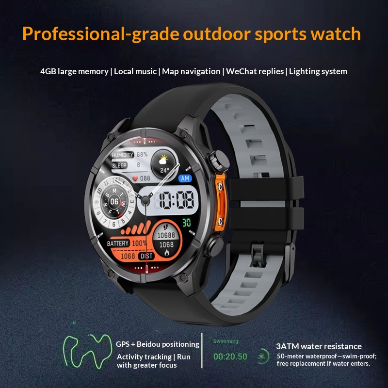 GPS Positioning Pace Tracking Smart Sports Watch