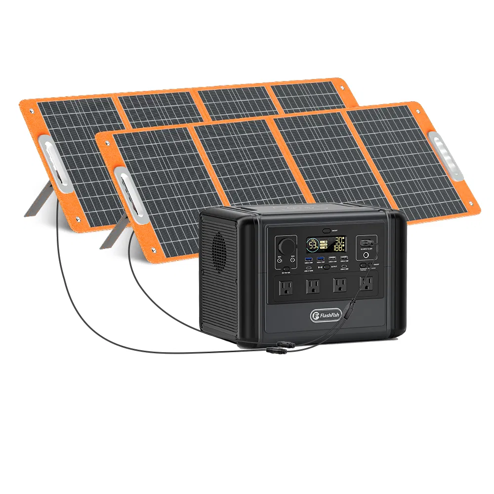 FF Flashfish 1200W Portable Power Station, 768Wh LiFePO4 High-capacity Solar Generator…