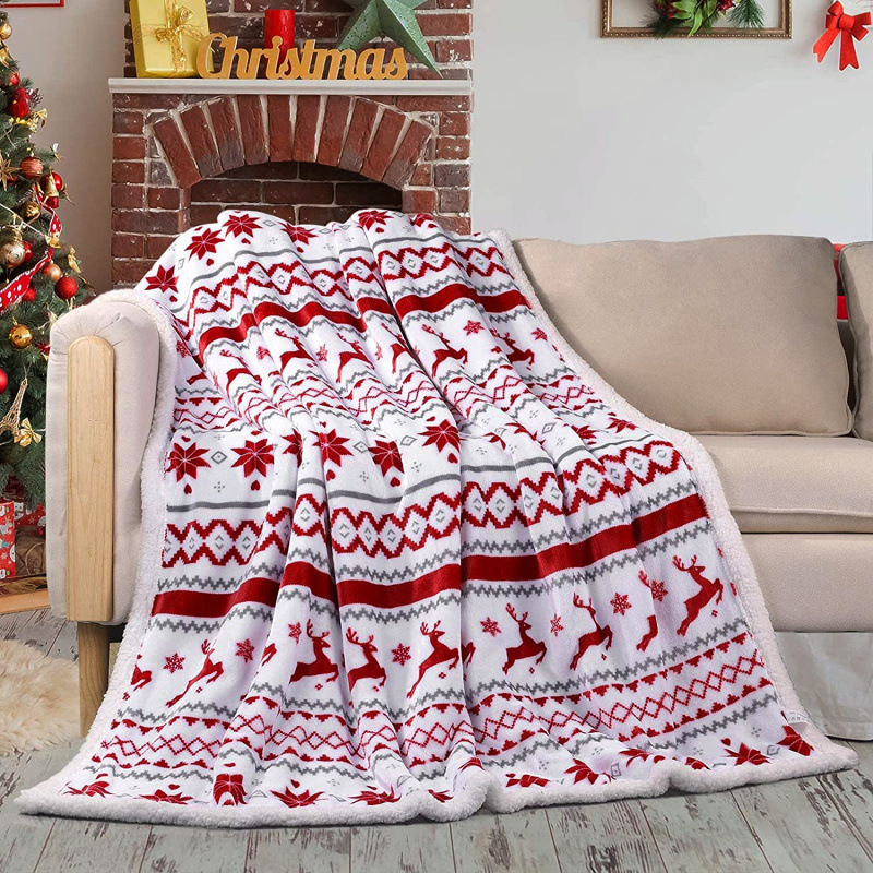 Christmas Sherpa Fleece Blanket