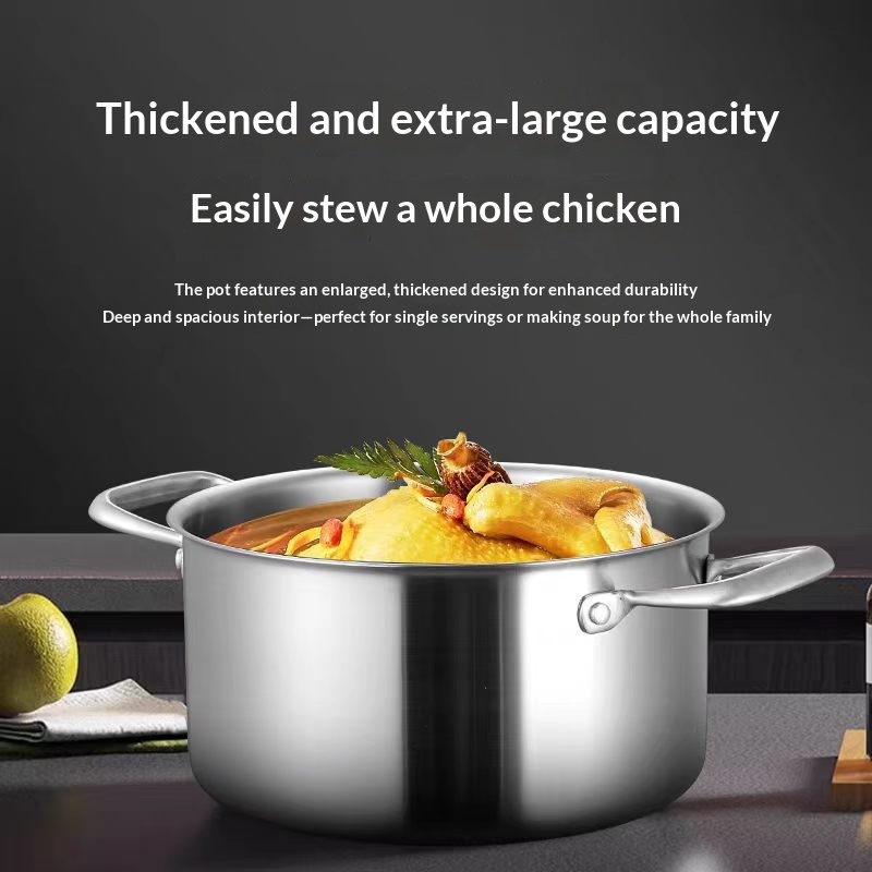 Household Large-capacity Thickened Non-coated Induction Cooker compatible Pure Titanium…